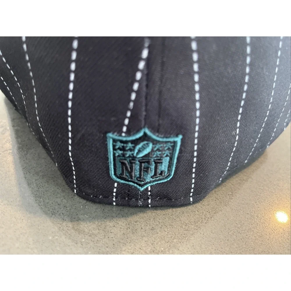 Philadelphia Eagles New Era 59FIFTY Fitted Hat Sz 7 1/2 Pin Stripe 75 Season NWT